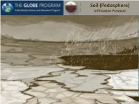 Soil (Pedosphere) Infiltration Protocol Overview and Learning Objectives