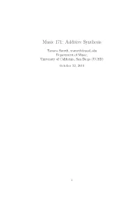 Additive Synthesis