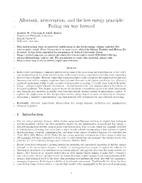 Allostasis, Interoception, and the Free Energy Principle