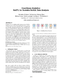 Couchbase Analytics: Noetl for Scalable Nosql Data Analysis