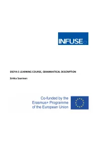 Erzya E-Learning Course, Grammatical Description