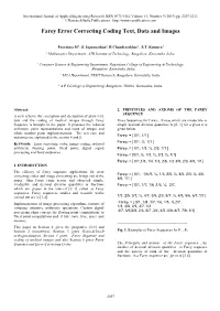 Farey Error Correcting Coding Text, Data and Images