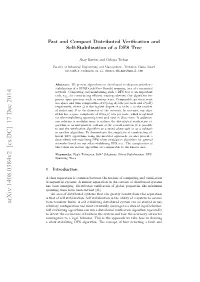 Fast and Compact Distributed Verification and Self-Stabilization Of