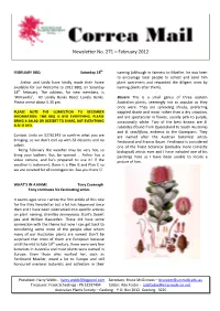Newsletter No. 271 – February 2012