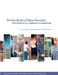 On the Brink of New Promise the FUTURE of U.S