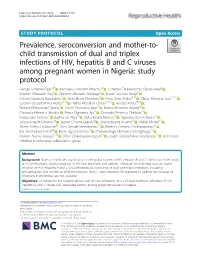 Prevalence, Seroconversion and Mother-To-Child Transmission of Dual