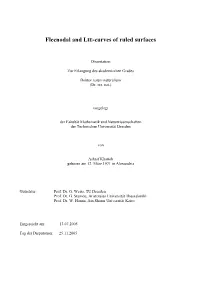 Flecnodal and LIE-Curves of Ruled Surfaces