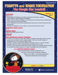 PEANUTS and SPACE FOUNDATION the Beagle Has Landed!