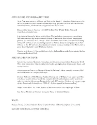 Reading List for Susan's Course