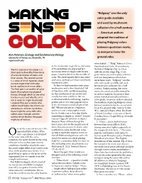 “Ridgway” Was the Only Color Guide Available And