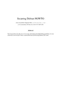 Securing Debian HOWTO