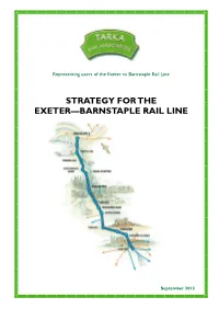 Strategy for the Exeter—Barnstaple Rail Line