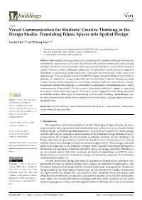 Visual Communication for Students' Creative Thinking in the Design Studio