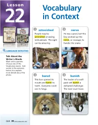 Vocabulary in Context