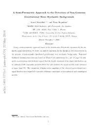 A Semi-Parametric Approach to the Detection of Non-Gaussian Gravitational Wave Stochastic Backgrounds