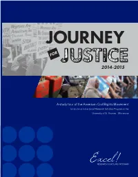 A Study Tour of the American Civil Rights Movement for Students in the Excel! Research Scholars Program at The
