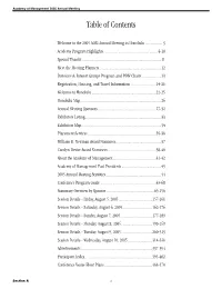 Academy of Management 2005 Annual Meeting Program