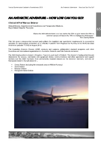 An Antarctic Adventure – How Low Can You Go?