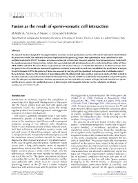 Fusion As the Result of Sperm–Somatic Cell Interaction