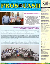 India's Only Squash E-Magazine Published