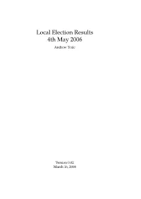 Local Election Results 2006