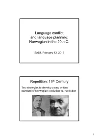 SAS1 4.Language Conflict and Planning 20Th