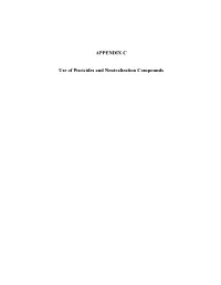 APPENDIX C Use of Piscicides and Neutralization Compounds