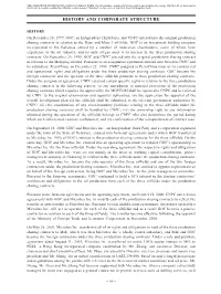 History and Corporate Structure