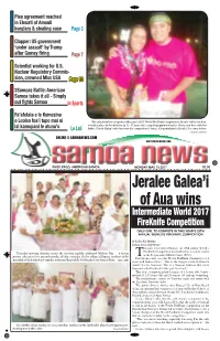 Jeralee Galea'i of Aua Wins