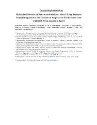 Supporting Information Molecular Detection of Reticuloendotheliosis