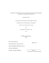 A Theory of State Success and Failure in Insurgent Conflicts