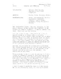 GL Committee Hearing Transcript for 02/04/2021