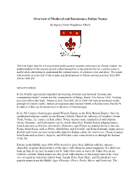 Overview of Medieval and Renaissance Italian Names