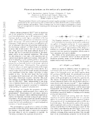 Plasmon-Polaritons on the Surface of a Pseudosphere
