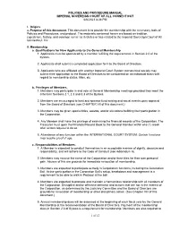 Policies & Procedures
