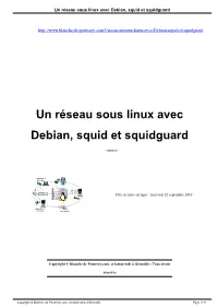 Un Réseau Sous Linux Avec Debian, Squid Et Squidguard