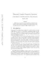 Binormal, Complex Symmetric Operators T Such That T 2 Is Not Even Binormal, Let Alone Normal