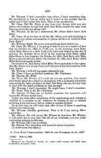 G. Jack Ruby Chronologies
