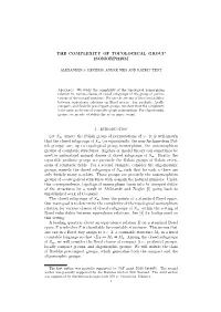 The Complexity of Topological Group Isomorphism