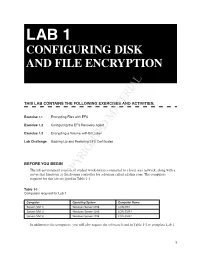 Configuring Disk and File Encryption
