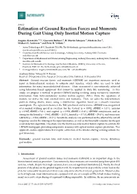 Estimation of Ground Reaction Forces and Moments During Gait Using Only Inertial Motion Capture