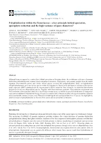 Polyploidization Within the Funariaceae—A Key Principle Behind Speciation, Sporophyte Reduction and the High Variance of Spore Diameters?
