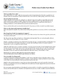 Pubic Lice/Crabs Fact Sheet