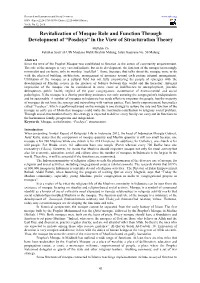 Revitalization of Mosque Role and Function Through Development of “Posdaya” in the View of Structuration Theory
