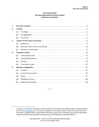 The Juba Agreement for Peace in Sudan1 - Summary and Analysis