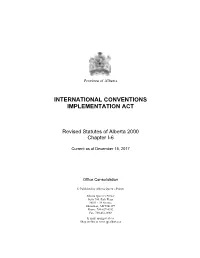 International Conventions Implementation Act