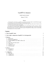 Openbts for Dummies