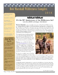 Bob Marshall Wilderness Complex 2014 HIGHLIGHTED ARTICLES