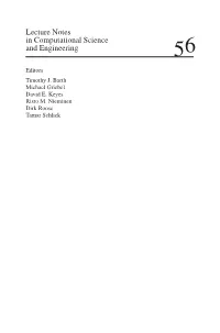 Lecture Notes in Computational Science and Engineering 56