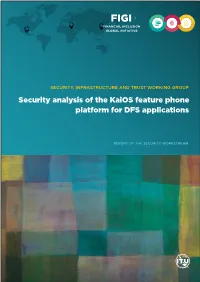 Security Analysis of the Kaios Feature Phone Platform for DFS Applications